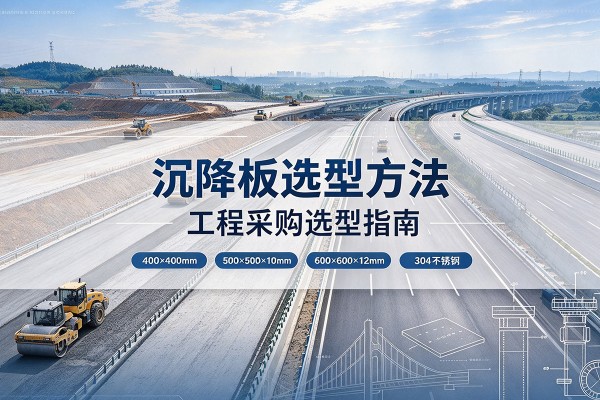 叶集沉降板选择方法