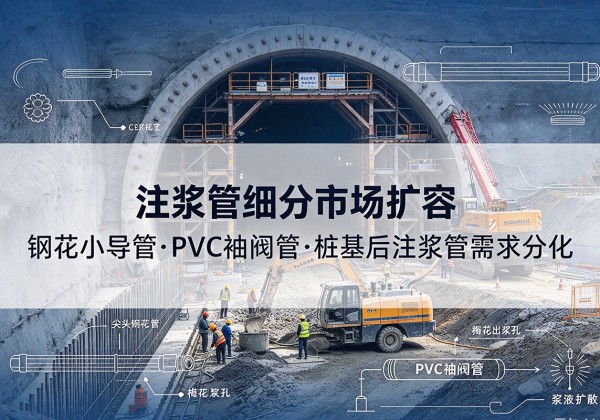叶集注浆管细分市场扩容，隧道钢花小导管、PVC 袖阀管、桩基后注浆管需求分化