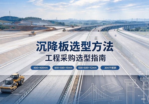叶集沉降板选择方法